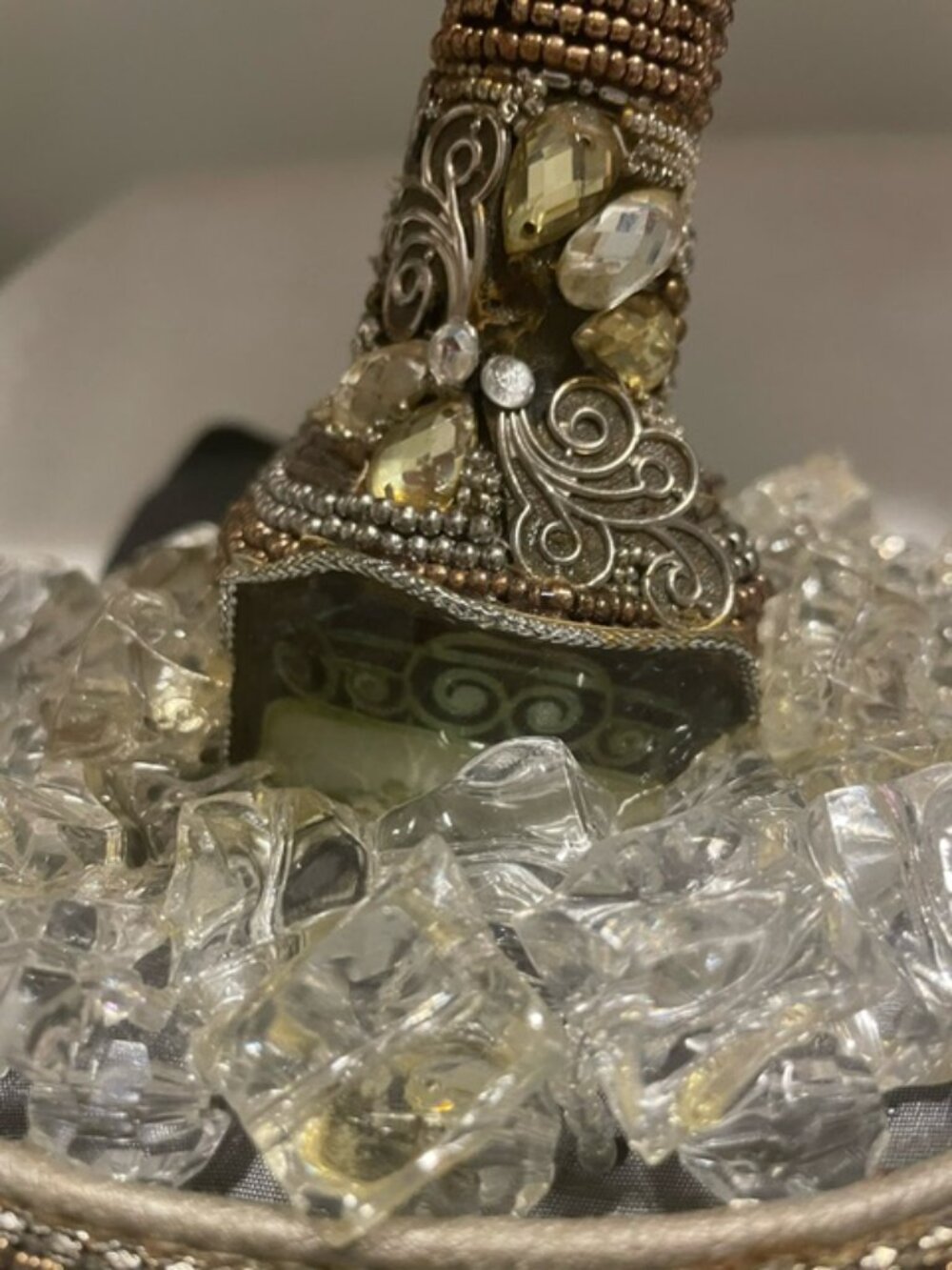 Mary Frances Champagne on Ice Bucket Beaded Handbag NEW "Wined Up"  So CUTE! - Picture 6 of 9